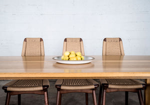 Rian High Back Chairs and Rift Dining Table