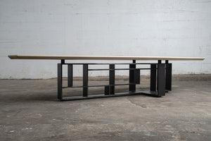Whitaker Coffee Table, Hardwood and Steel, Custom