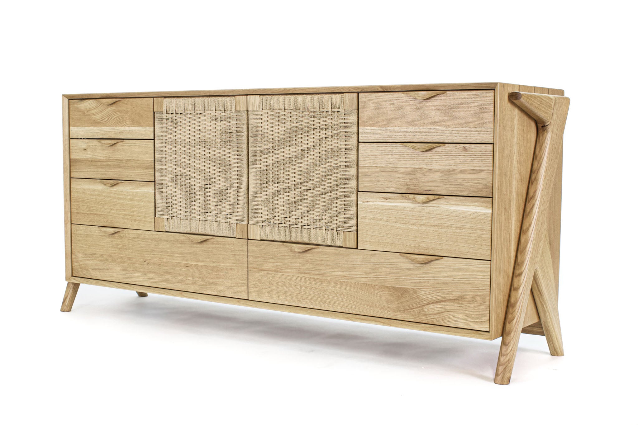 Rian Lowboy Dresser, Walnut / Kraft (natural) Rian Lowboy Dresser, Walnut / Kraft (natural)