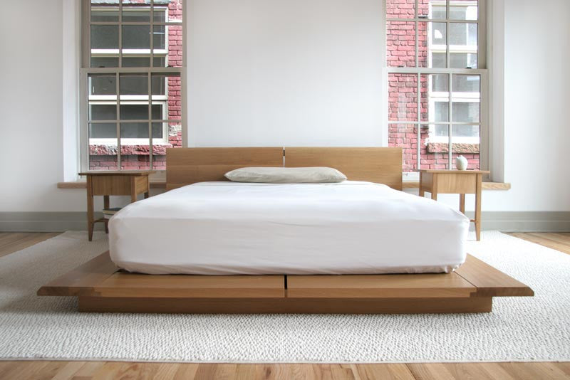Rift Hardwood Platform Bed