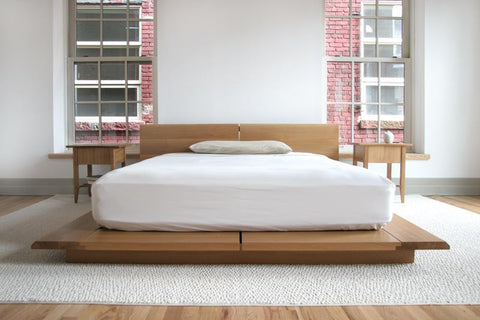 Rift Hardwood Platform Bed