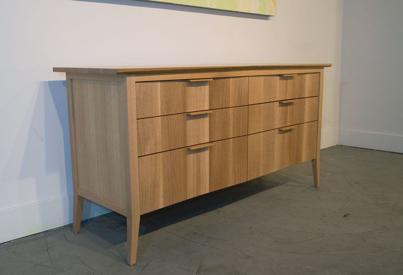 Rift - Wooden Modern Minimalist Low Designer Dresser, White Oak Rift - Wooden Modern Minimalist Low Designer Dresser, White Oak
