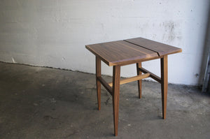 rift end table, hardwood side table, living room